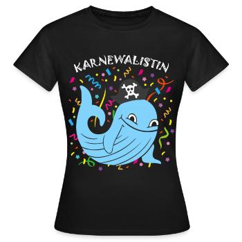 Carnaval de Cologne Confettis de carnaval Artiste de carnaval - T-shirt Femme - noir - Devant - AI Model Female 172 dark (172cm)