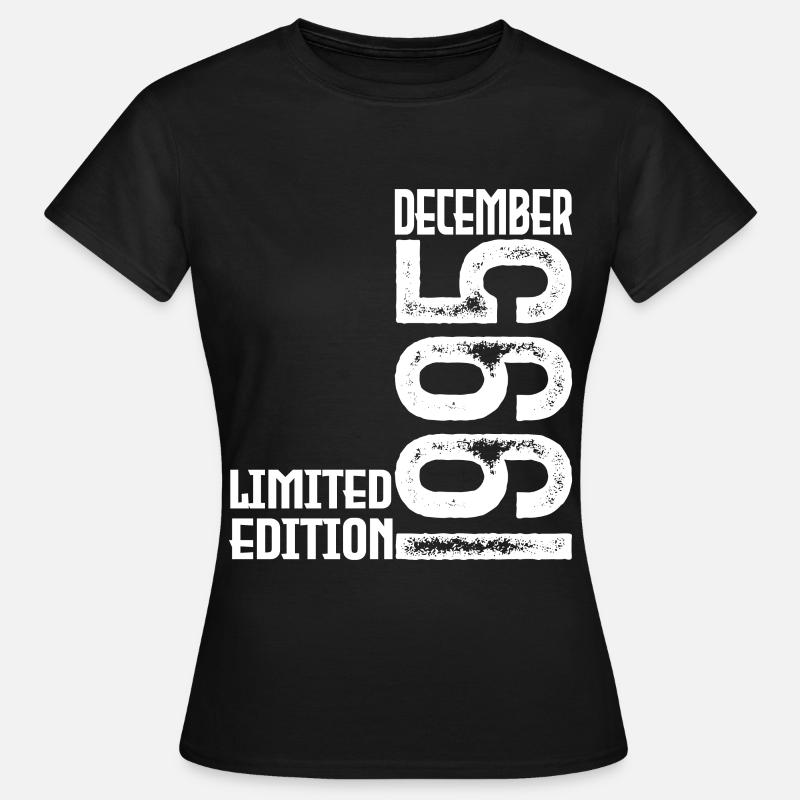 Cadeau Anniversaire Décembre 1995. Decembre 1995. - Dame-T-shirt - sort