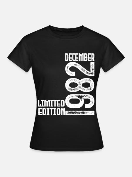 Geburtstagsgeschenk Dezember 1982. Dezember 1982. - Frauen T-Shirt - Schwarz