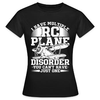 Maquette d’avion Maquette d’avion - T-shirt Femme - noir - Devant - AI Model Female 172 dark (172cm)
