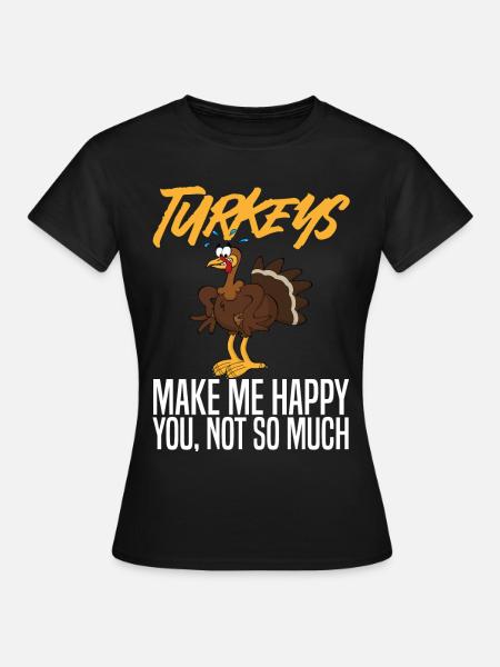 Thanksgiving Turkey - Frauen T-Shirt - Schwarz