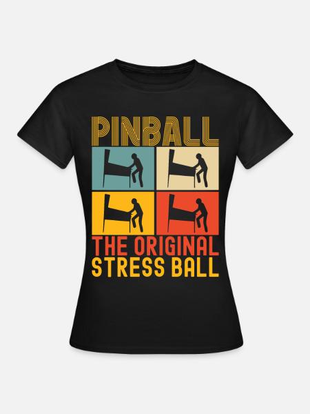 Pinball Flipper - Frauen T-Shirt - Schwarz