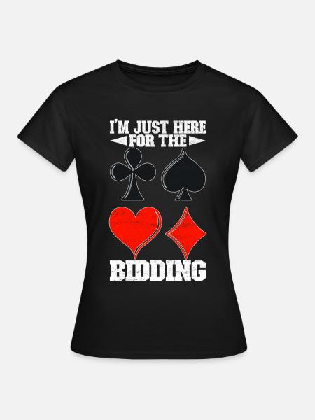 Binokel Pinochle - Frauen T-Shirt - Schwarz