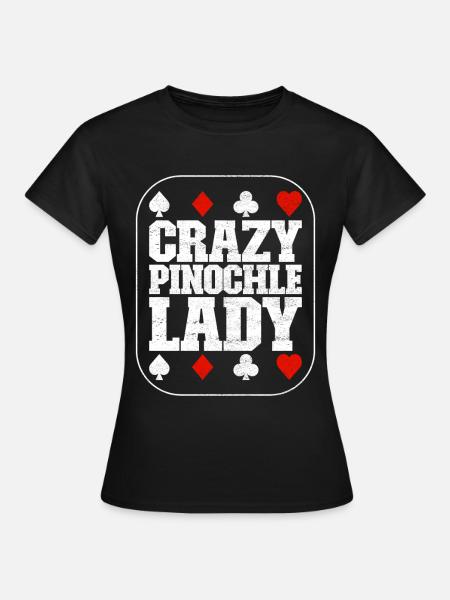 Binokel Pinochle - Frauen T-Shirt - Schwarz