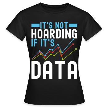 Analyste de données en science des données - T-shirt Femme - noir - Devant - AI Model Female 172 dark (172cm)