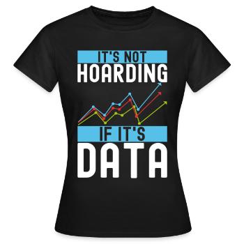 Analyste de données en science des données - T-shirt Femme - noir - Devant - AI Model Female 172 dark (172cm)