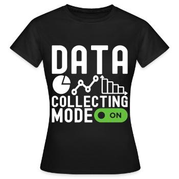 Analyste de données en science des données - T-shirt Femme - noir - Devant - AI Model Female 172 dark (172cm)