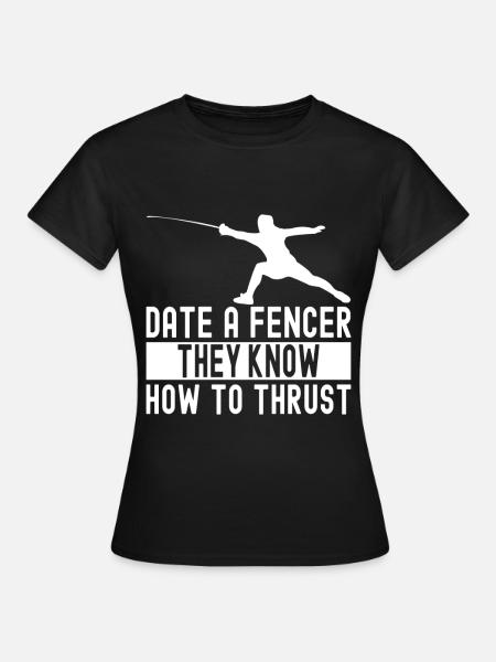 Fechten Fechtsport - Frauen T-Shirt - Schwarz