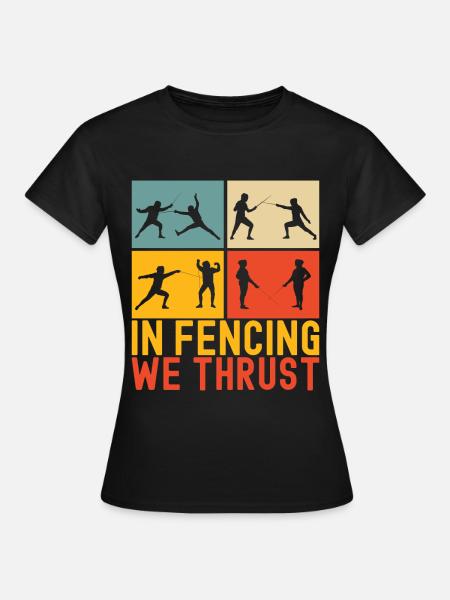Fechten Fechtsport - Frauen T-Shirt - Schwarz