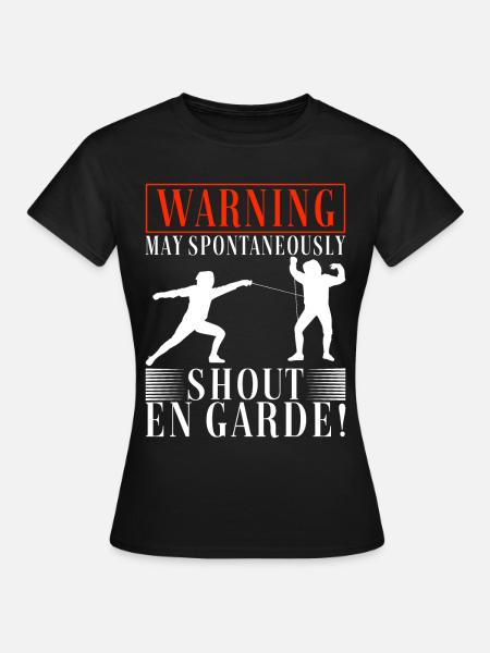 Fechten Fechtsport - Frauen T-Shirt - Schwarz