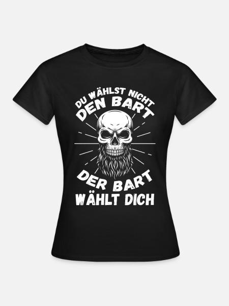 Bärtig Bartträger Schnurrbart Bart - Frauen T-Shirt - Schwarz