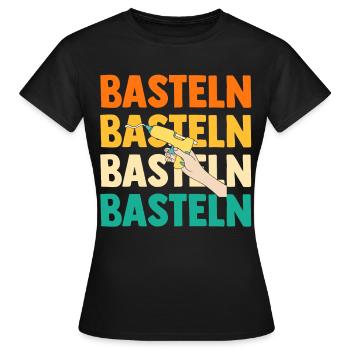 Bastler Bastelunterricht Basteln - Frauen T-Shirt - Schwarz - Vorne - AI Model Female 172 dark (172cm)