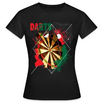Jeu de fléchettes Dart Dart King 180 Bullseye - T-shirt Femme - noir - Devant - AI Model Female 172 dark (172cm)