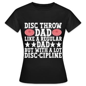 Lancer du disque Lancer du disque - T-shirt Femme - noir - Devant - AI Model Female 172 dark (172cm)
