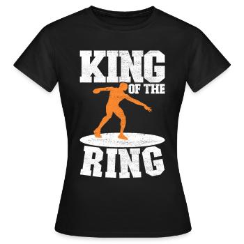 Lancer du disque Lancer du disque - T-shirt Femme - noir - Devant - AI Model Female 172 dark (172cm)