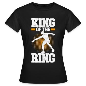 Lancer du disque Lancer du disque - T-shirt Femme - noir - Devant - AI Model Female 172 dark (172cm)