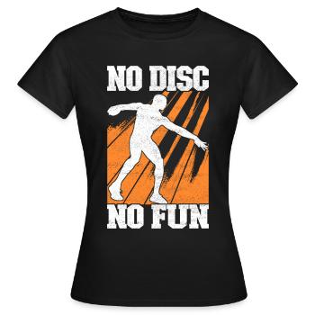 Lancer du disque Lancer du disque - T-shirt Femme - noir - Devant - AI Model Female 172 dark (172cm)