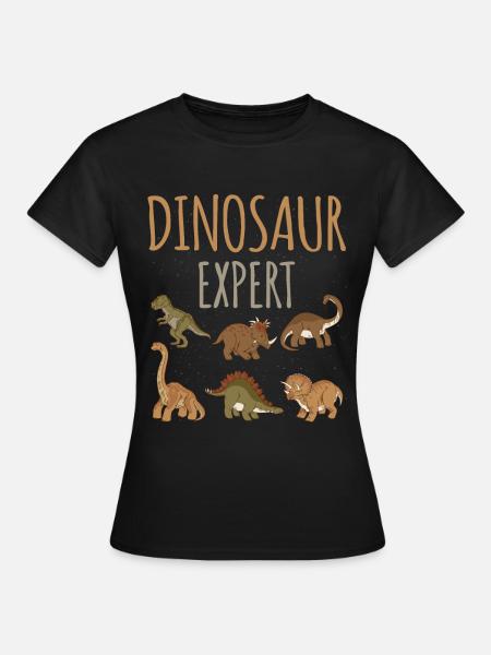 Dinosaurier-experte Dino Prähistorischer - Frauen T-Shirt - Schwarz