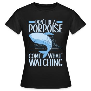 Whales Whale - Women's T-Shirt - black - Front - AI Model Female 172 dark (172cm)