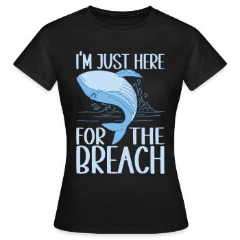 Whales Whale - Women's T-Shirt - black - Front - AI Model Female 172 dark (172cm)