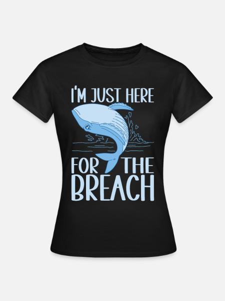 Wale Walfisch - Frauen T-Shirt - Schwarz