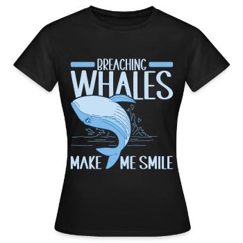 Whales Whale - Women's T-Shirt - black - Front - AI Model Female 172 dark (172cm)