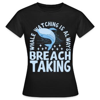 Whales Whale - Women's T-Shirt - black - Front - AI Model Female 172 dark (172cm)