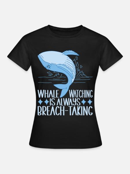 Wale Walfisch - Frauen T-Shirt - Schwarz