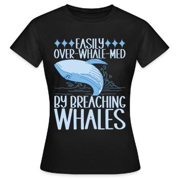 Whales Whale - Women's T-Shirt - black - Front - AI Model Female 172 dark (172cm)