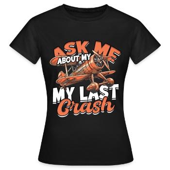 Maquette d’avion Maquette d’avion - T-shirt Femme - noir - Devant - AI Model Female 172 dark (172cm)