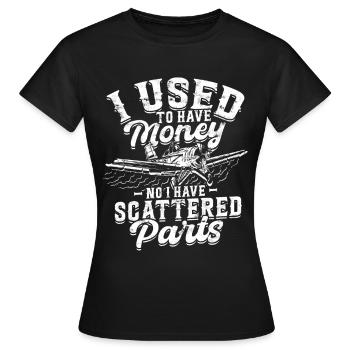 Maquette d’avion Maquette d’avion - T-shirt Femme - noir - Devant - AI Model Female 172 dark (172cm)