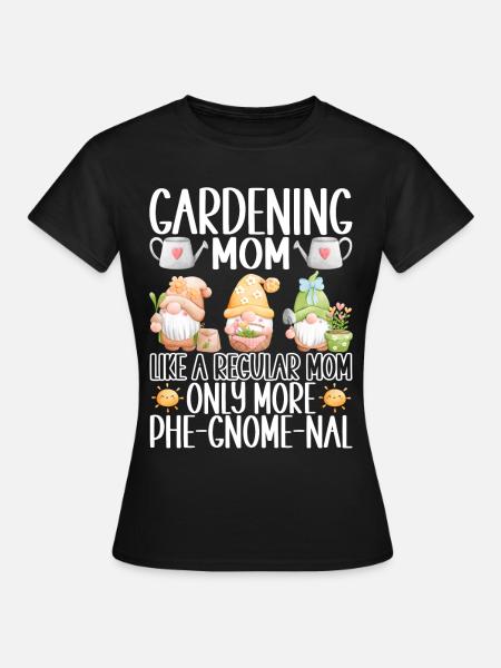 Gartenzwerge Gartenarbeit - Frauen T-Shirt - Schwarz