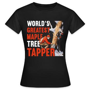 Maple Syrup Maple Tree Maple Sap - Women's T-Shirt - black - Front - AI Model Female 172 dark (172cm)