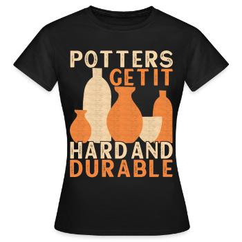 Töpfern Töpfer - Frauen T-Shirt - Schwarz - Vorne - AI Model Female 172 dark (172cm)