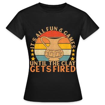 Töpfern Töpfer - Frauen T-Shirt - Schwarz - Vorne - AI Model Female 172 dark (172cm)