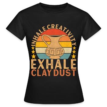 Töpfern Töpfer - Frauen T-Shirt - Schwarz - Vorne - AI Model Female 172 dark (172cm)