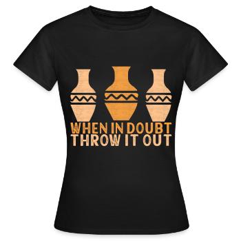 Töpfern Töpfer - Frauen T-Shirt - Schwarz - Vorne - AI Model Female 172 dark (172cm)