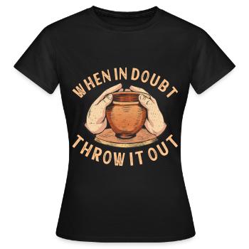 Töpfern Töpfer - Frauen T-Shirt - Schwarz - Vorne - AI Model Female 172 dark (172cm)