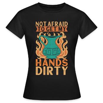 Töpfern Töpfer - Frauen T-Shirt - Schwarz - Vorne - AI Model Female 172 dark (172cm)