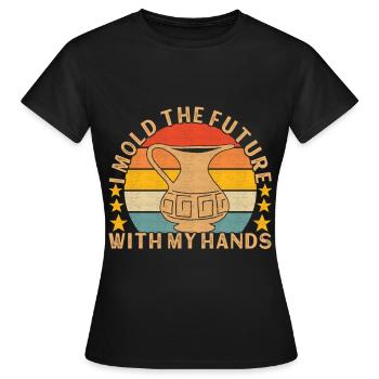 Töpfern Töpfer - Frauen T-Shirt - Schwarz - Vorne - AI Model Female 172 dark (172cm)