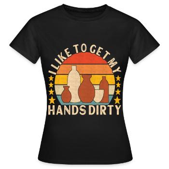 Töpfern Töpfer - Frauen T-Shirt - Schwarz - Vorne - AI Model Female 172 dark (172cm)