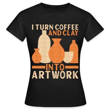 Töpfern Töpfer - Frauen T-Shirt - Schwarz - Vorne - AI Model Female 172 dark (172cm)