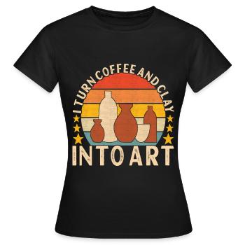 Töpfern Töpfer - Frauen T-Shirt - Schwarz - Vorne - AI Model Female 172 dark (172cm)