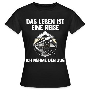 Model Railroad Model Train Train Railroad Railroad Railroad Railroad Model Train Model Train Model T - Women's T-Shirt - black - Front - AI Model Female 172 dark (172cm)