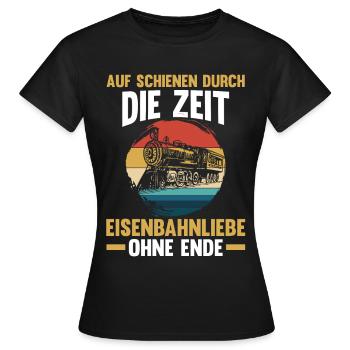 Model Railroad Model Train Train Railroad Railroad Railroad Railroad Model Train Model Train Model T - Women's T-Shirt - black - Front - AI Model Female 172 dark (172cm)