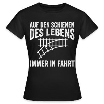 Model Railroad Model Train Train Railroad Railroad Railroad Railroad Model Train Model Train Model T - Women's T-Shirt - black - Front - AI Model Female 172 dark (172cm)