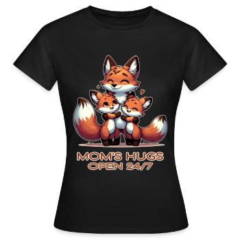 Always Open Arms Moms Hugs - Women's T-Shirt - black - Front - AI Model Female 172 dark (172cm)