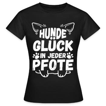 Chien Propriétaire De Chien Propriétaire De Chien Motif Chiens - T-shirt Femme - noir - Devant - AI Model Female 172 dark (172cm)