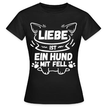 Chien Propriétaire De Chien Propriétaire De Chien Motif Chiens - T-shirt Femme - noir - Devant - AI Model Female 172 dark (172cm)