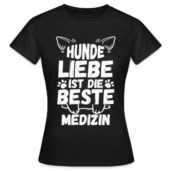 Chien Propriétaire De Chien Propriétaire De Chien Motif Chiens - T-shirt Femme - noir - Devant - AI Model Female 172 dark (172cm)